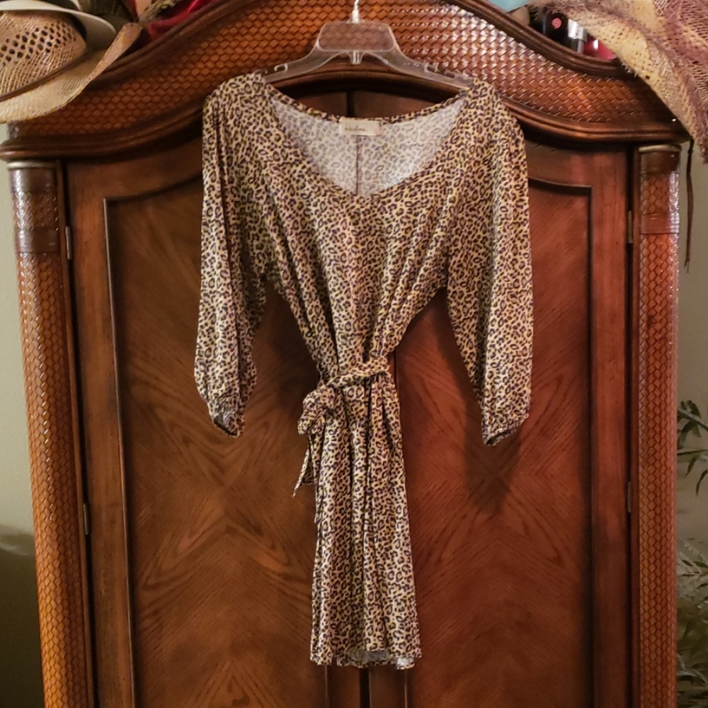 Leopard print dress